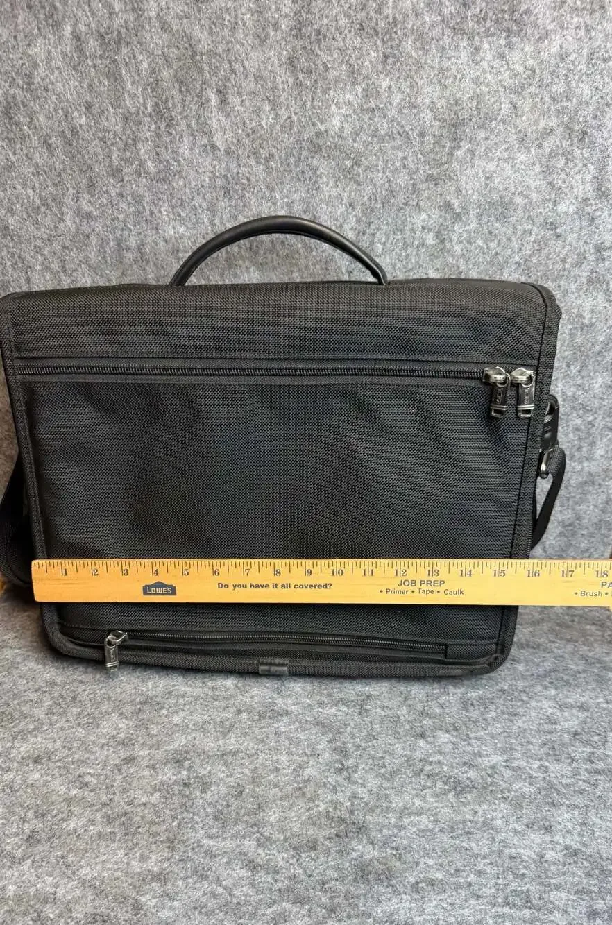 TUMI Alpha Expandable Nylon Laptop Messenger Briefcase Bag
